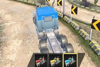 Road Train Truck Driving