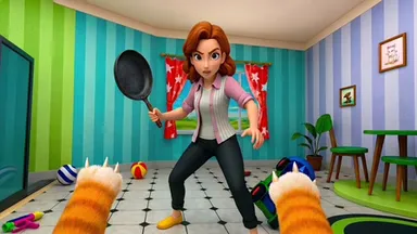Bad Cat Prankster - Mom is Return